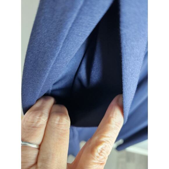 Boden Jersey Knit Fit and Flare Navy Dress sz 16/18 puff sleeves nwt *flawed* - Picture 3 of 15